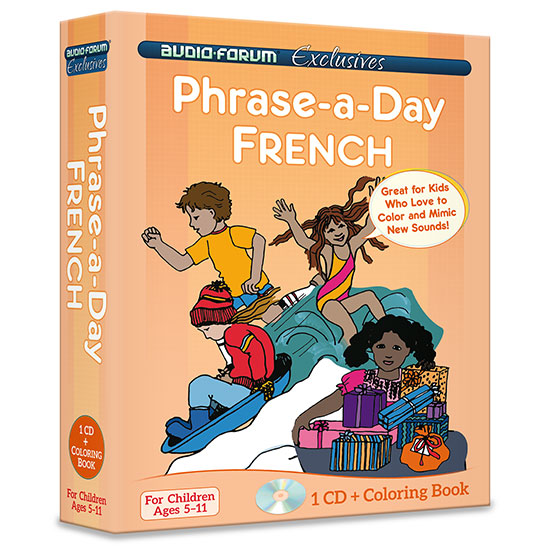 Phrase-a-day French (CD/Coloring Book)