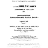 Rules, Rights and Responsibilities (Gr. 4-6) - PDF DOWNLOAD