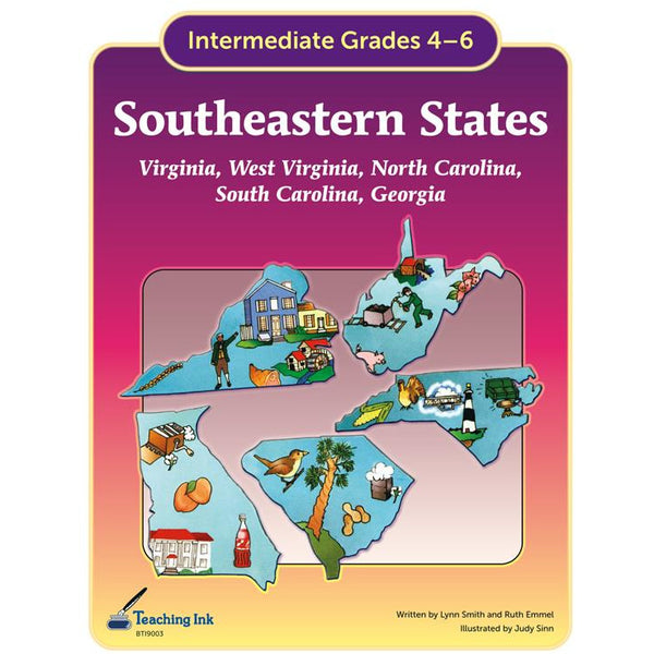 US Geography - Southeastern States Region (Gr. 4-6) - PDF DOWNLOAD