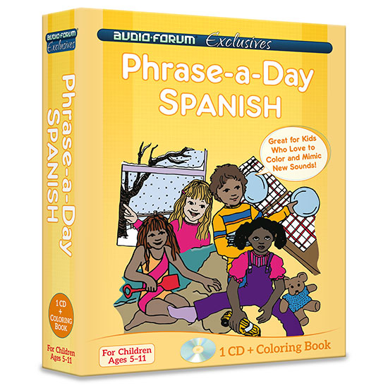 Phrase-a-day Spanish (CD/Coloring Book)