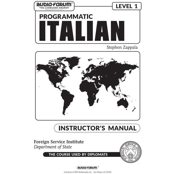 FSI: Programmatic Italian (Instructor's Manual)