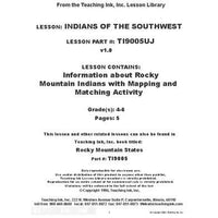 US Geography - Rocky Mountain Region (Gr. 4-6) - PDF DOWNLOAD